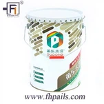 Seau imprimé personnalisé de 4 gallons avec couvercle bouclé d’Edege