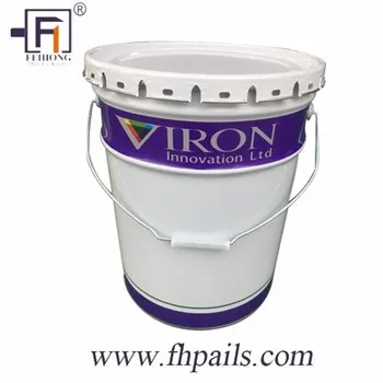 Seau en acier de 5 gallons pour les produits chimiques de peinture