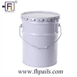 5 gallons à 25 gallons de seaux métalliques avec couvercle de fleur